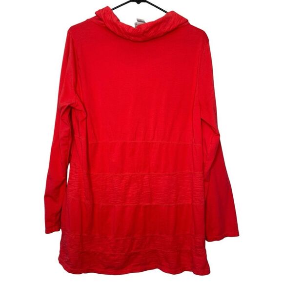 |EUC| SOFT SURROUNDINGS Cowl Neck Long Sleeve Tunic - Picture 4 of 5